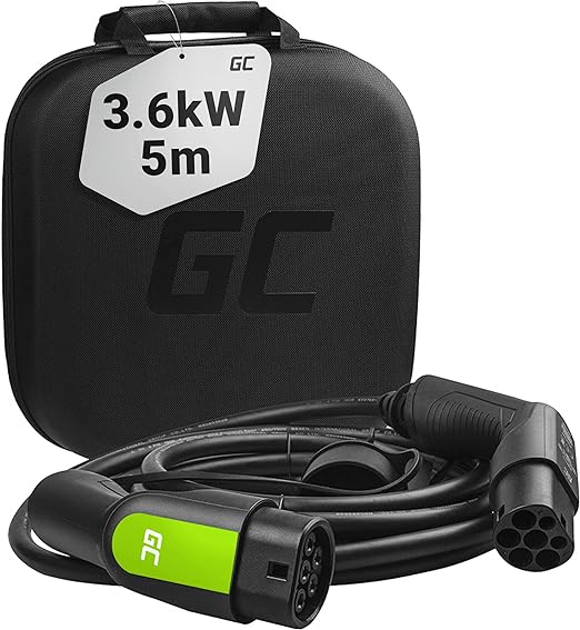 Green Cell 3.6 kW 16 A Type 2 charging cable