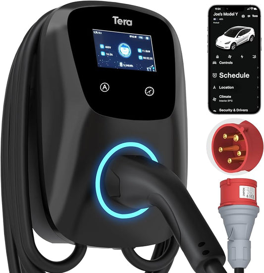 Tera 22 kW 32 A CEE 3 Type 2 charging station